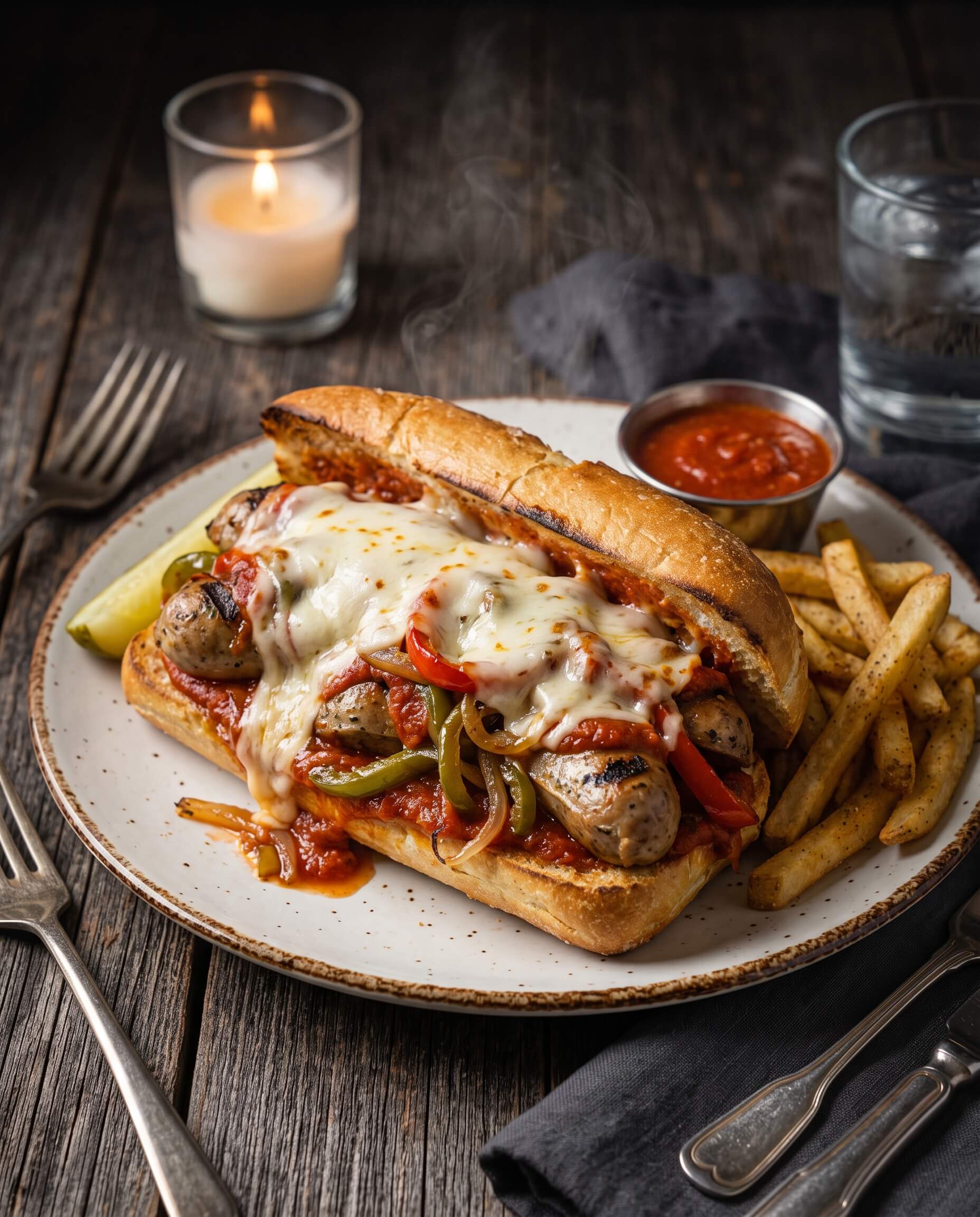 Sweet Italian Turkey Sausage Sandwich